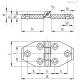 Zawias 30x30mm , GN 237-ZD-30-30-A-SW