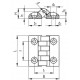 Zawias 30x30mm , GN 237-ZD-30-30-A-SW