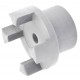 A19 Piasta sprzęgła, aluminium, D30/40*L65 19/24
