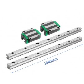 Zestaw liniowy | Prowadnica  HGR20R 2x1000 + wózek HGW20CC x2