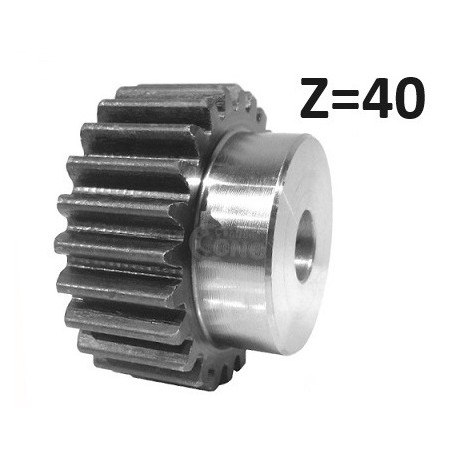 M1,5 z40  Koło zębate Moduł 1,5  z piastą HRC