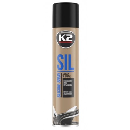 SIL Spray silikonowy do konserwacji uszczelek 300ml K2