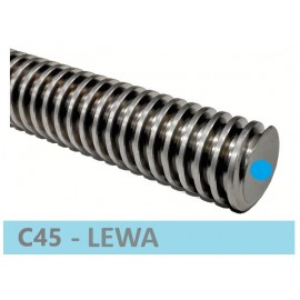KEQ Tr 30x6-L Śruba trapezowa LEWA C45, L=500mm 