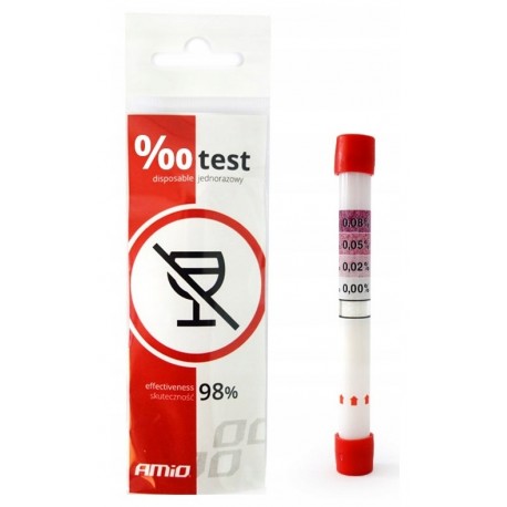 ALKOTEST jednorazowy atestowany 0,2 PROMILA NR ATESTU: PS87/2013