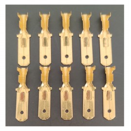 Konektor męski KOŃCÓWKA E- 6,3/2,5 MM2 DO ZŁĄCZY DIN (10 SZT)