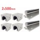 Zestaw | Prowadnica liniowa SBR16 2x500mm + SME16OP x4