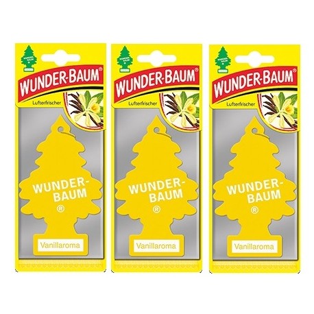 Zapach choinka  WUNDERBAUM - VANILIA 3-PACK