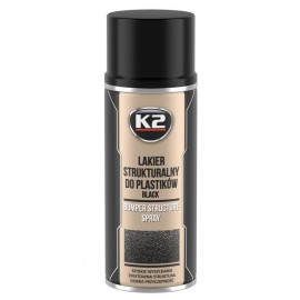 Lakier strukturalny do plastiku /zderzaków czarny K2