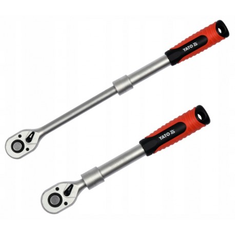 Grzechotka teleskopowa do nasadek 1/2'' o długości od 305mm do 445mm YATO