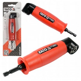 Adapter kątowy z przekładnią 155MM, 1/4' uchwyt wiertarki YATO