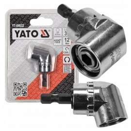 Adapter kątowy 37MM, 1/4", Kąt nachylenia: 105° YATO