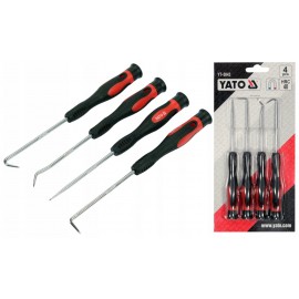 Zestaw 4 haczyków z rękojeścią YATO