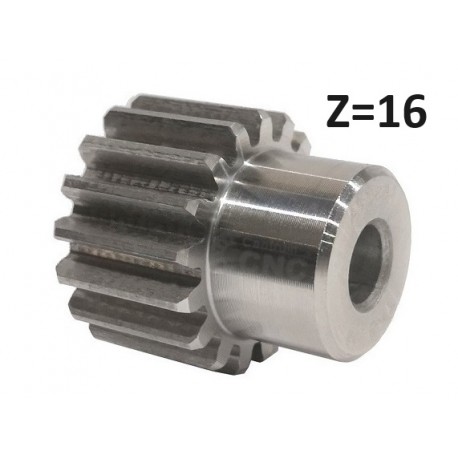 M1-16 | Koło zębate Moduł 1, z16 z piastą