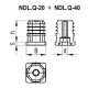 D12-D16 Końcówka widełkowa M6x1GW