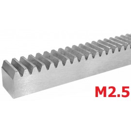 M2,5 Listwa zębata modułowa 25x25,  1500mm